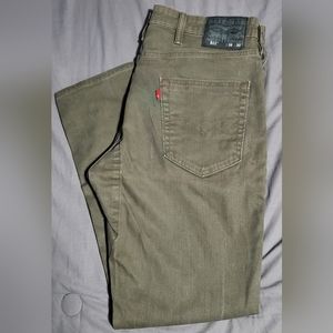 Levi's 511 38x30 Army Green Straight Leg men's jeans
